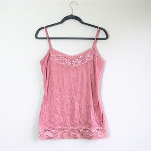 Maurices dusty pink crinkled camisole